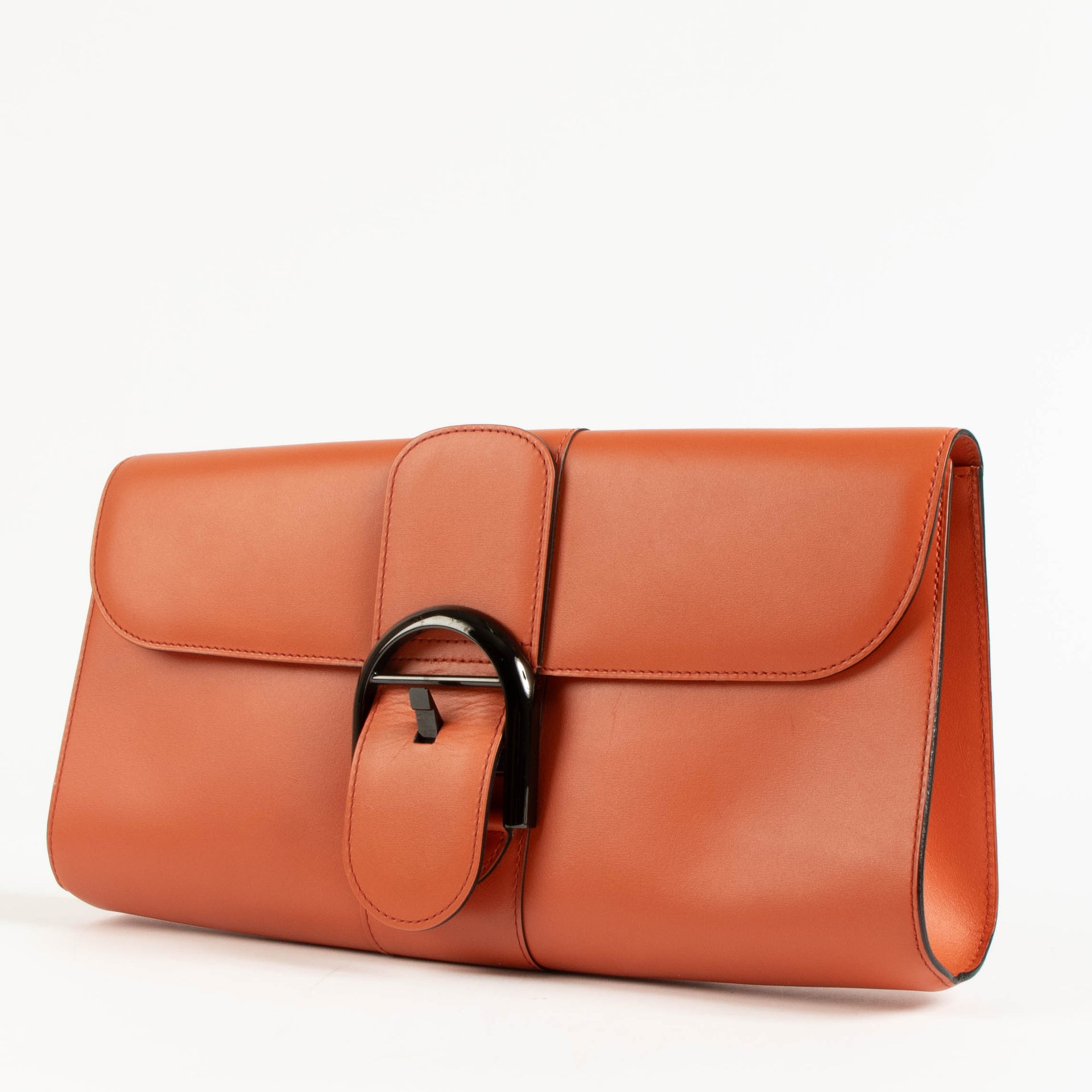 Delvaux Sunset Box Calf Pochette Brillant Clutch