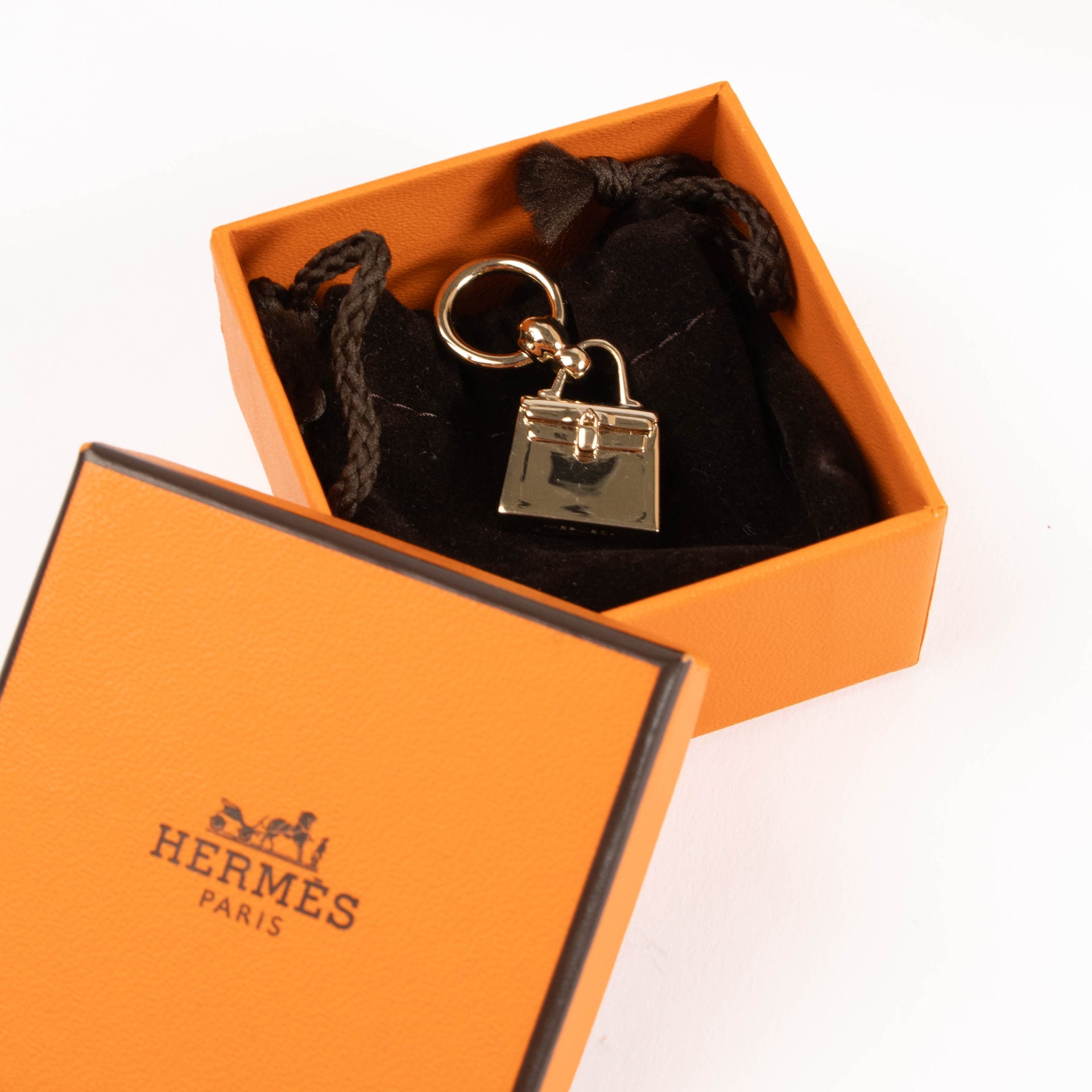 Hermès Permabrass Mini Kelly Twilly Ring/Necklace Pendant