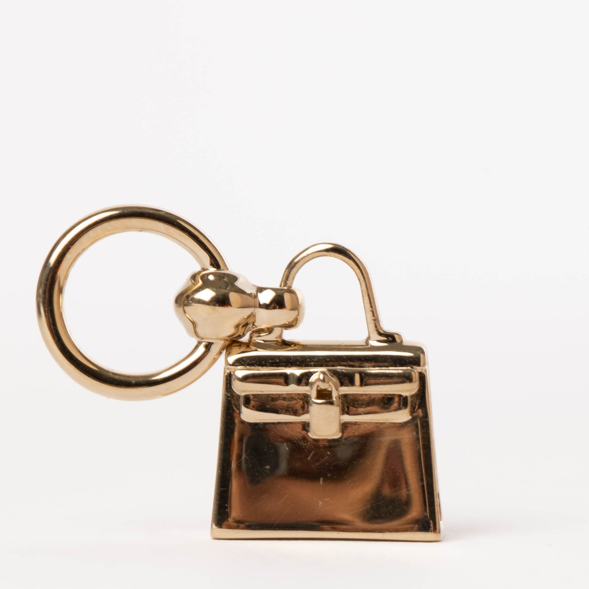 Hermès Permabrass Mini Kelly Twilly Ring/Necklace Pendant