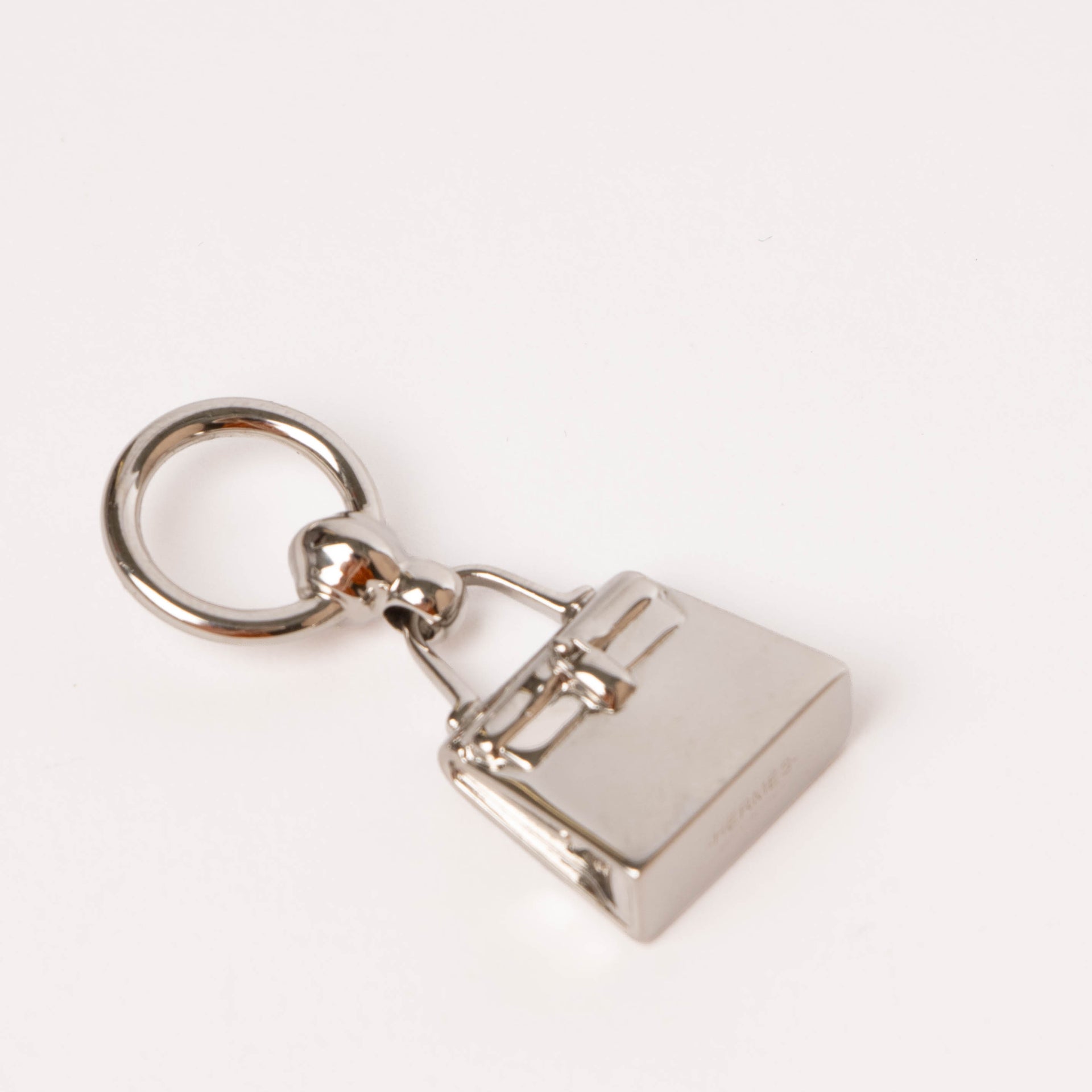 Hermès Palladium Mini Kelly Twilly Ring/Necklace Pendant