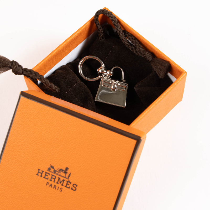 Hermès Palladium Mini Kelly Twilly Ring/Necklace Pendant