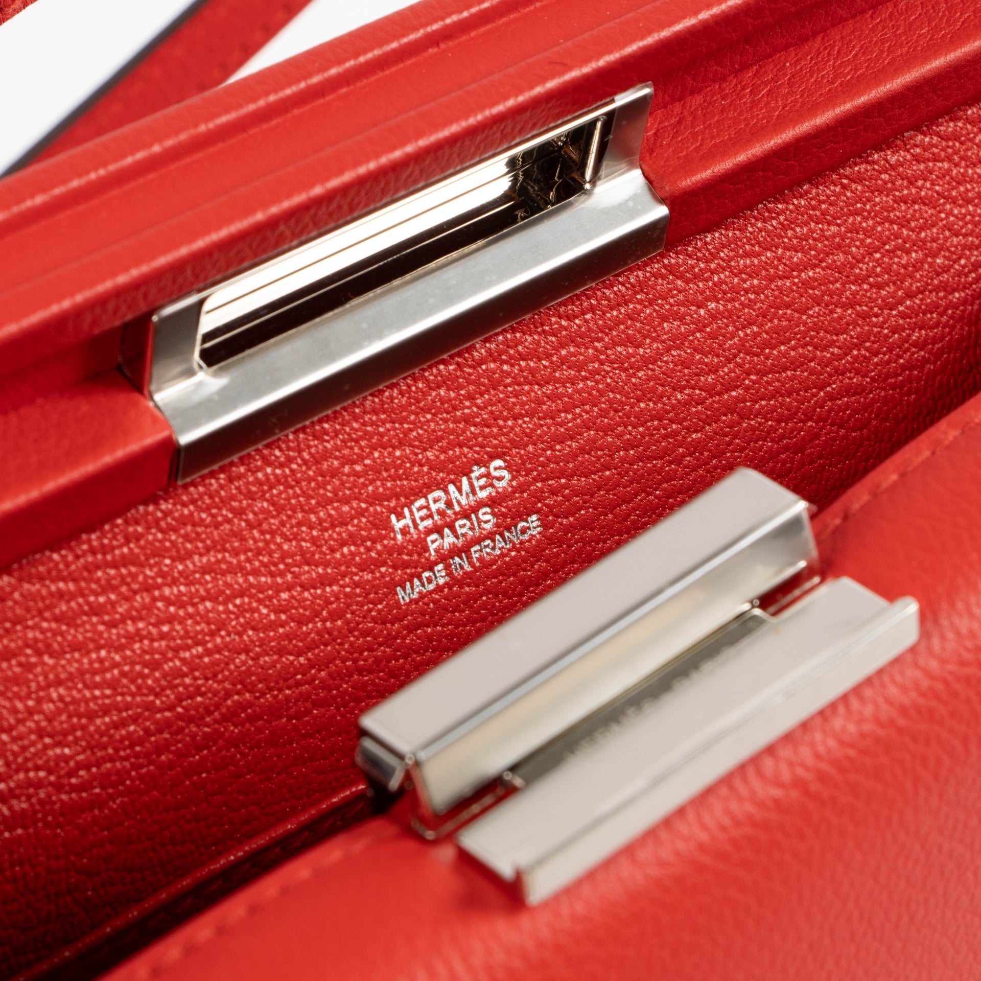 Hermes Clic H 21 Rouge Piment Evercolor GHW Bag