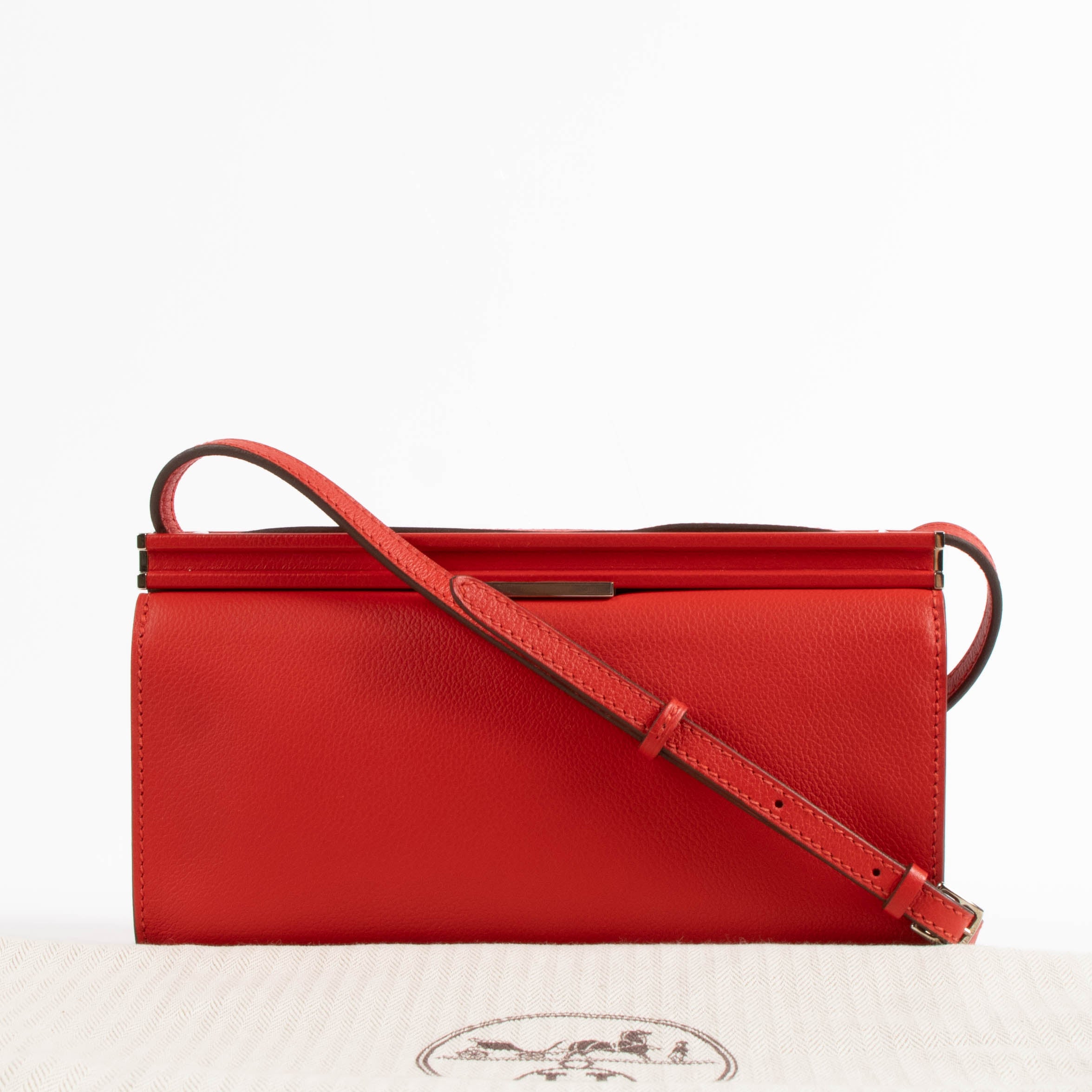 Hermes Clic H 21 Rouge Piment Evercolor GHW Bag – Labellov