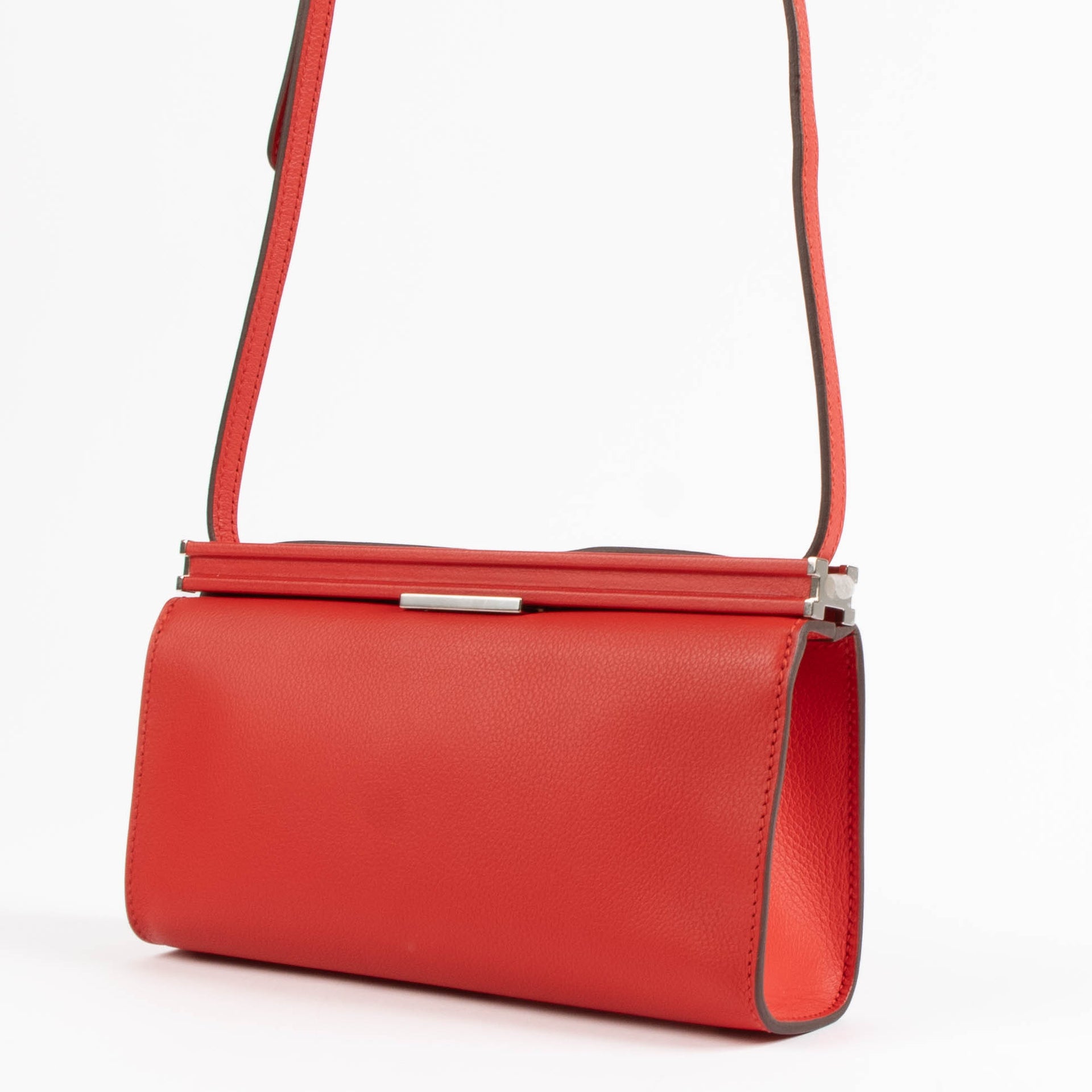 Hermes Clic H 21 Rouge Piment Evercolor GHW Bag