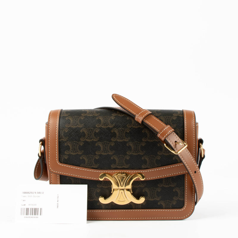 Shop this authentic Celine Triomphe Canvas Triomphe Teen Bag pre-loved on Labellov.com 