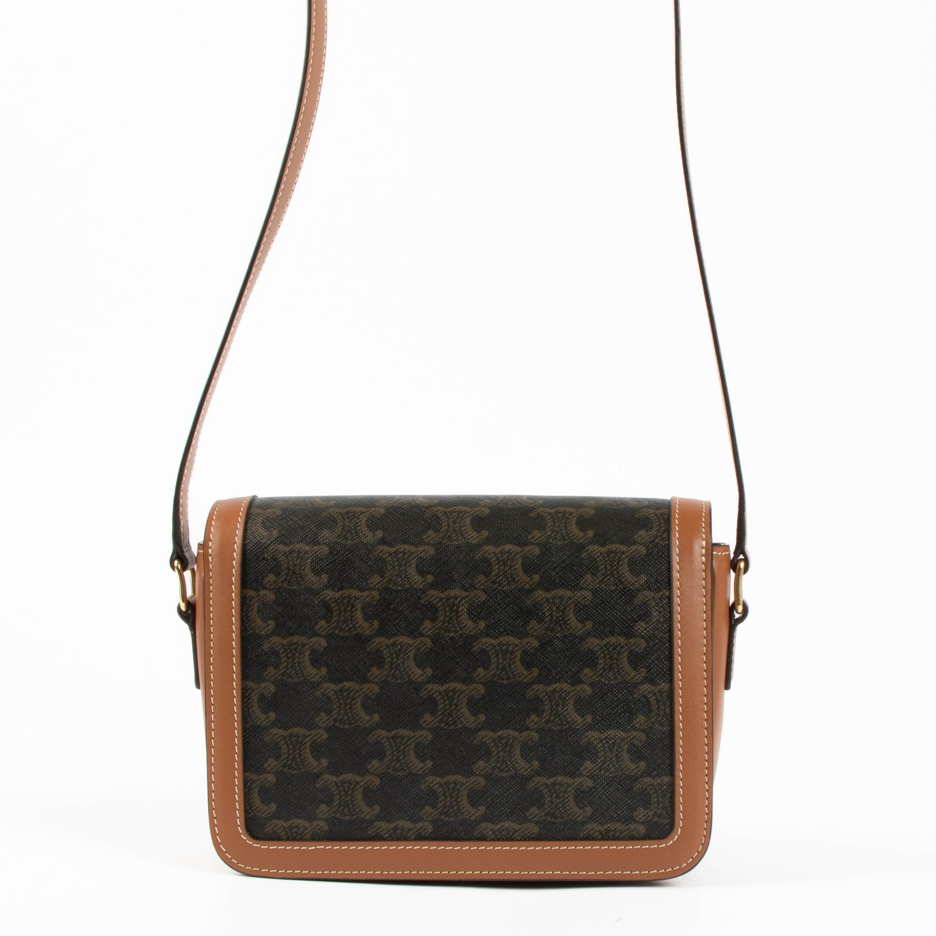 Shop this authentic Celine Triomphe Canvas Triomphe Teen Bag pre-loved on Labellov.com 