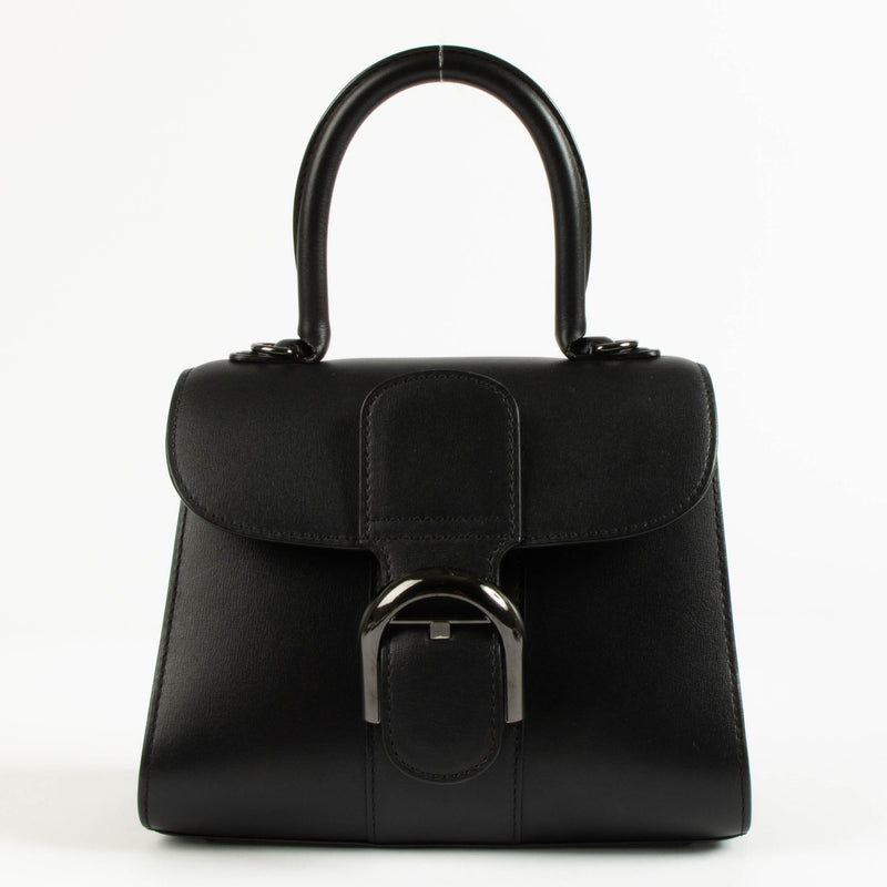 Delvaux All Black Box Calf Brillant Mini Bag