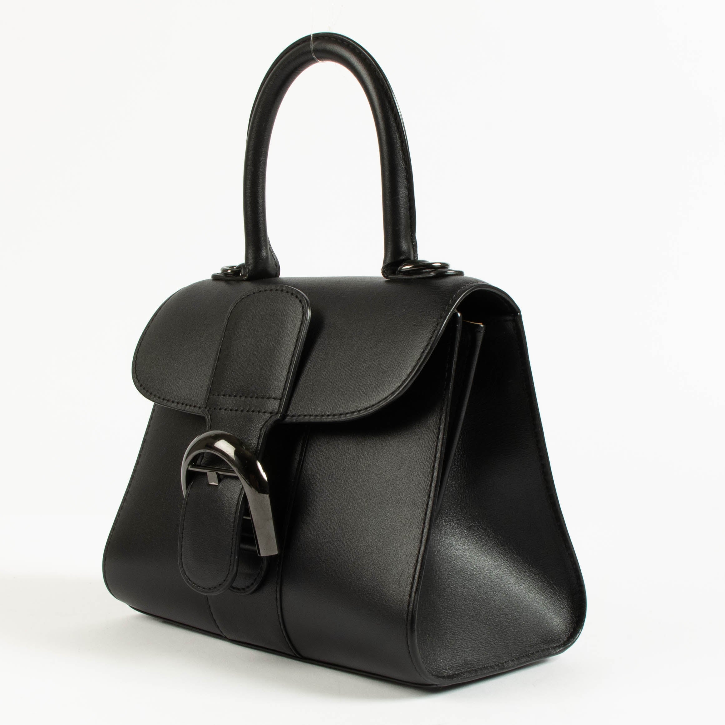 Delvaux All Black Box Calf Brillant Mini Bag – Labellov