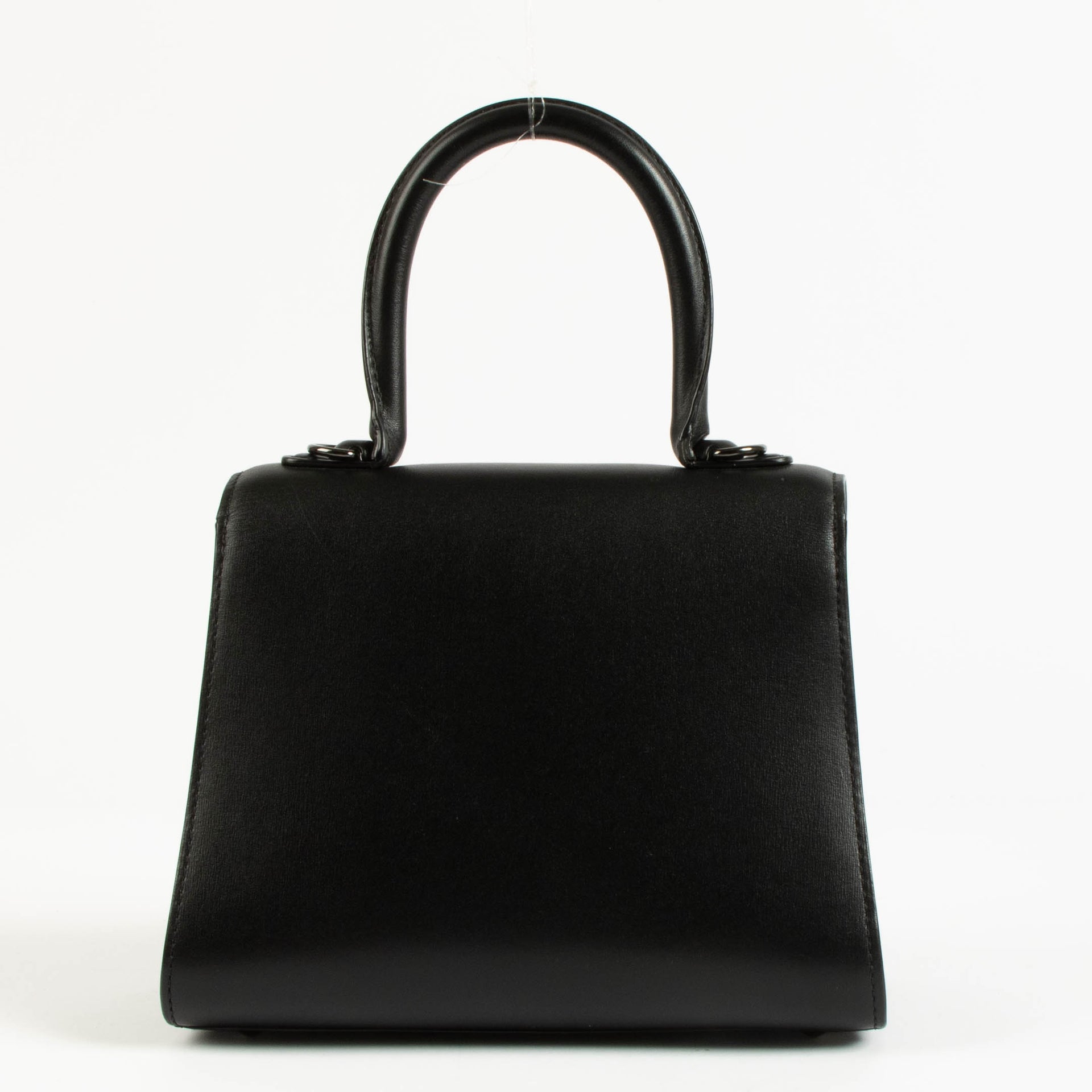 Delvaux All Black Box Calf Brillant Mini Bag