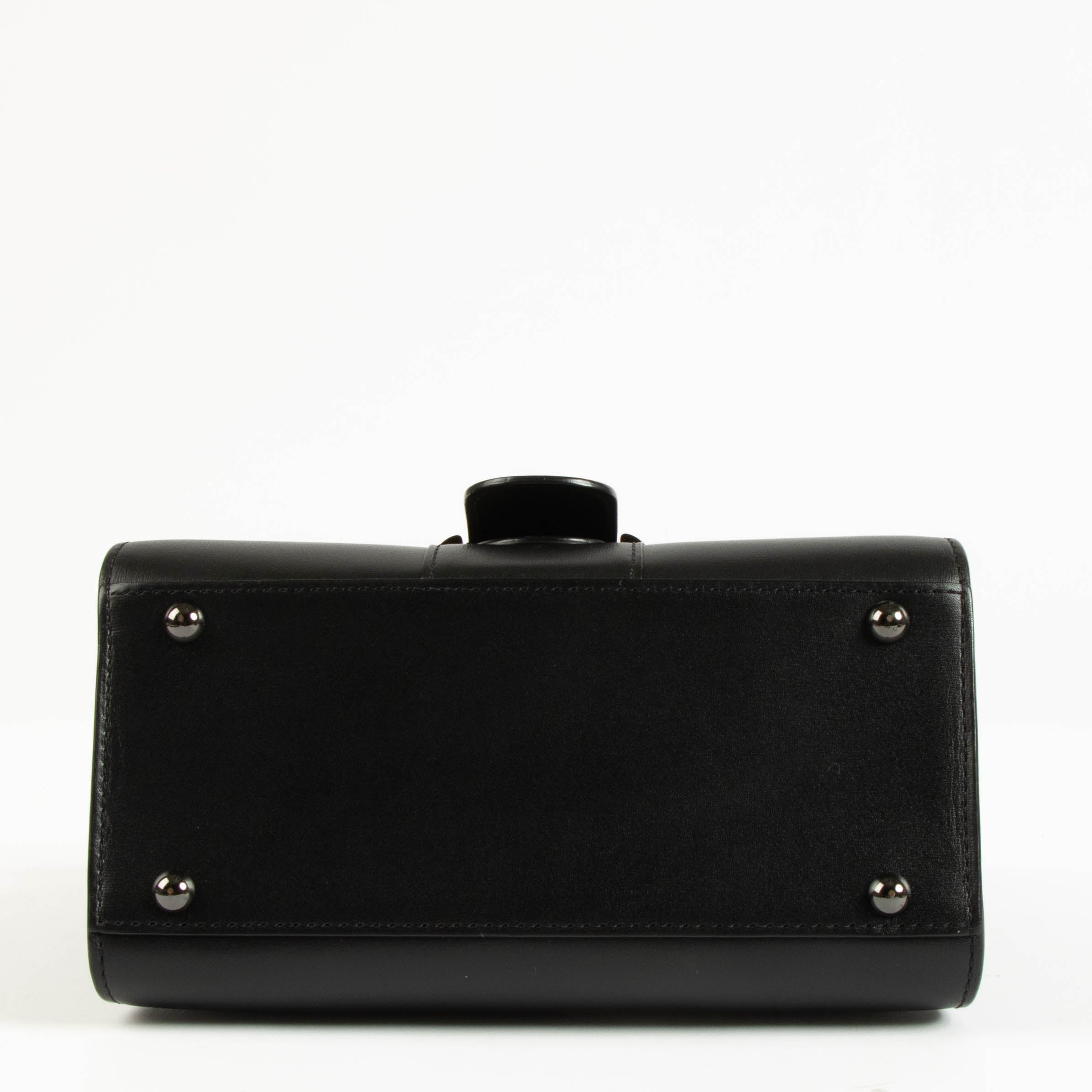 Delvaux All Black Box Calf Brillant Mini Bag – Labellov