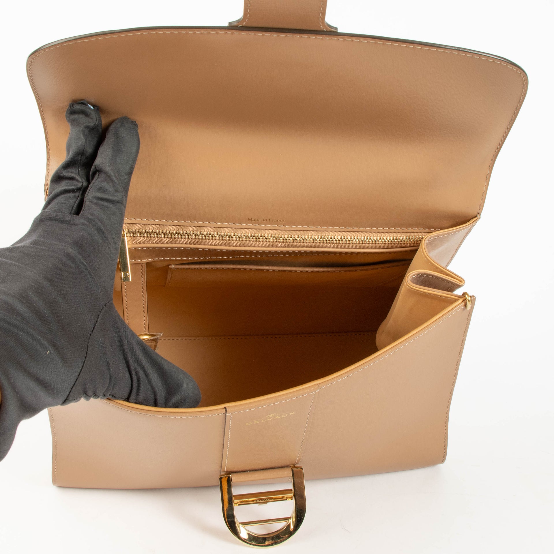 Delvaux Vison Box Calf Brillant MM Bag