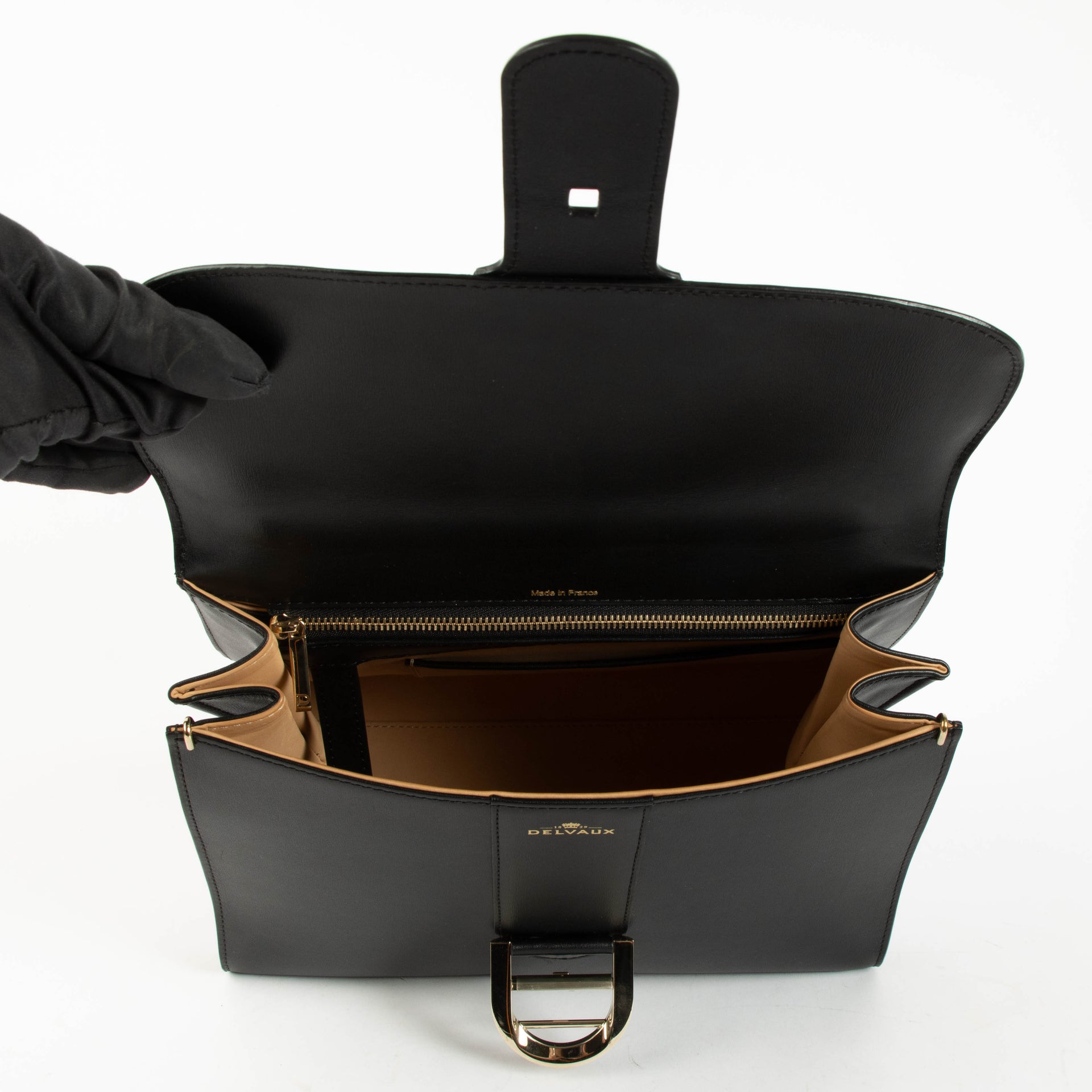 Delvaux Black Box Calf Brillant MM Bag