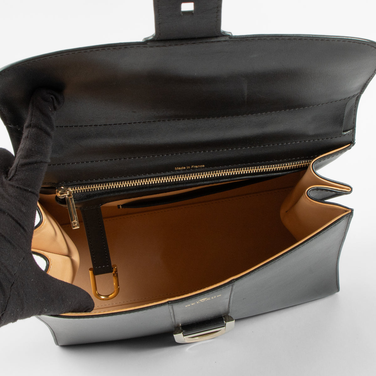 Delvaux Black Box Calf Brillant MM Bag