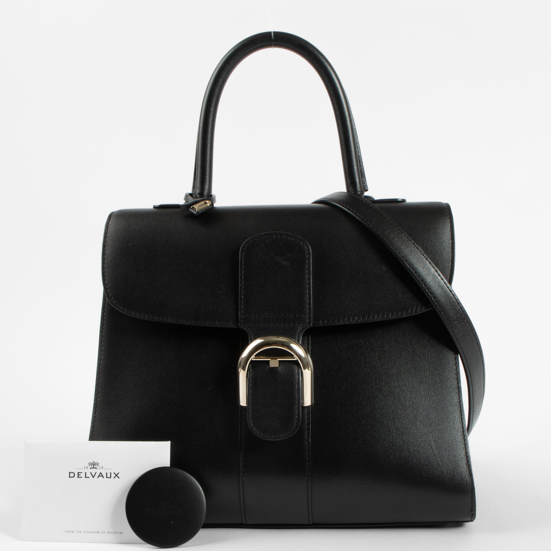 Delvaux Black Box Calf Brillant MM Bag