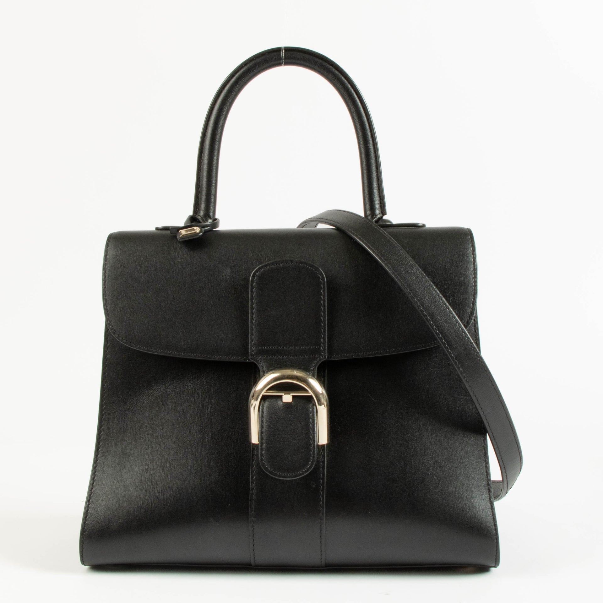 Delvaux Black Box Calf Brillant MM Bag
