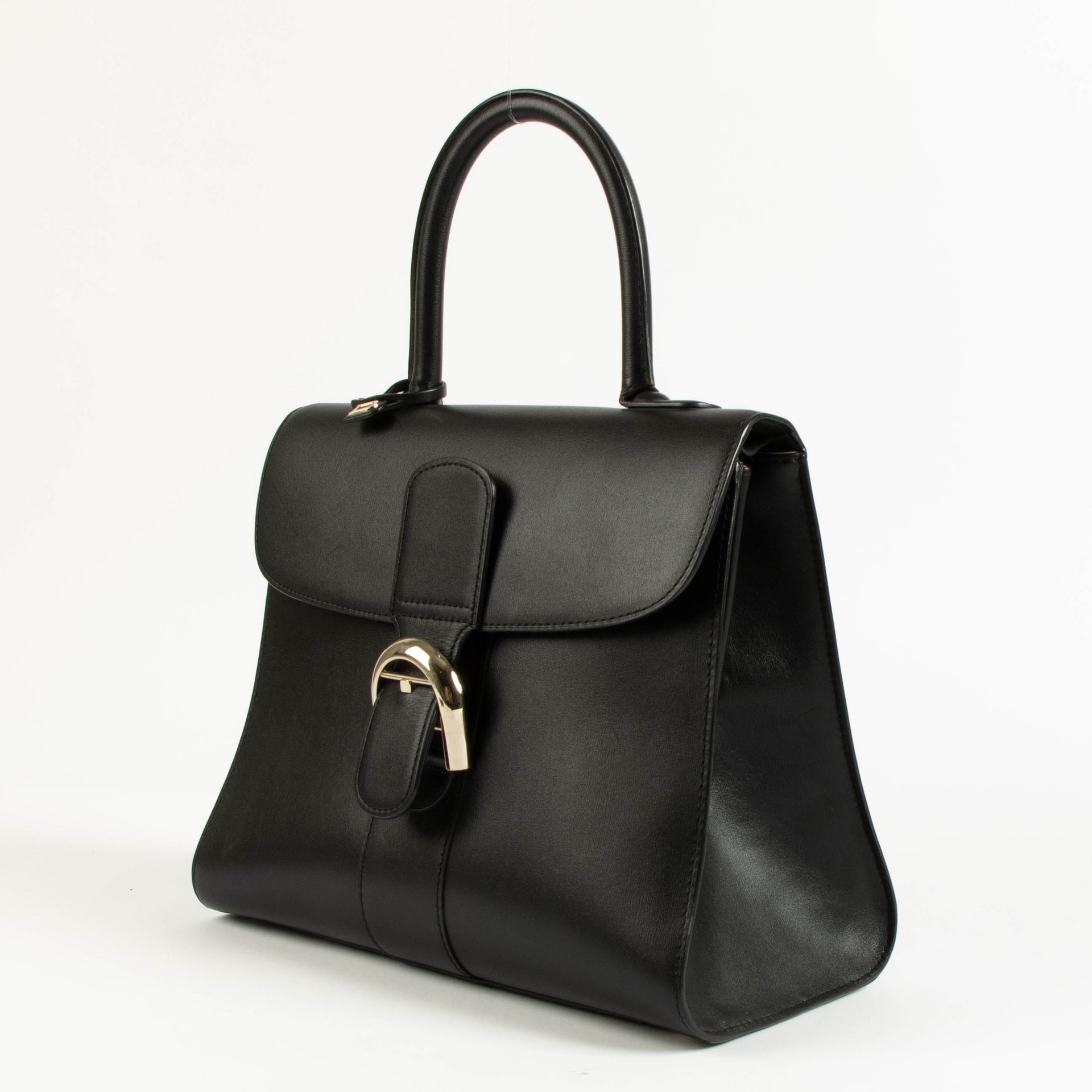Delvaux Black Box Calf Brillant MM Bag