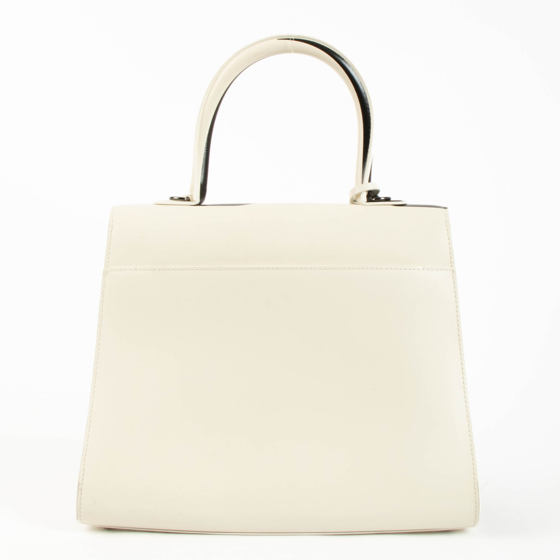 Delvaux Ivory Box Calf Light & Shadow Brillant MM Bag