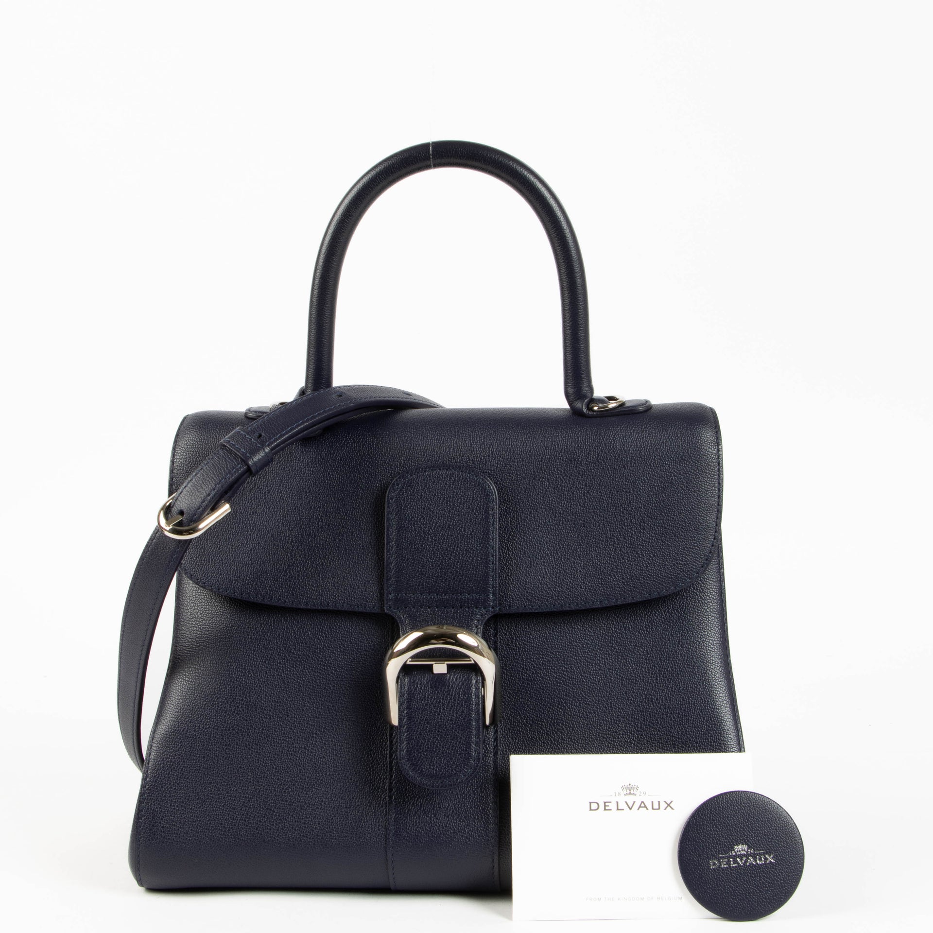 Delvaux Indigo Rodeo Calf Brillant MM