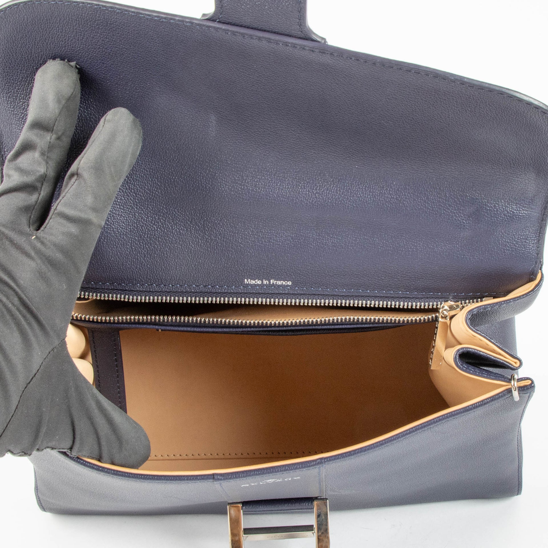 Delvaux Indigo Rodeo Calf Brillant MM