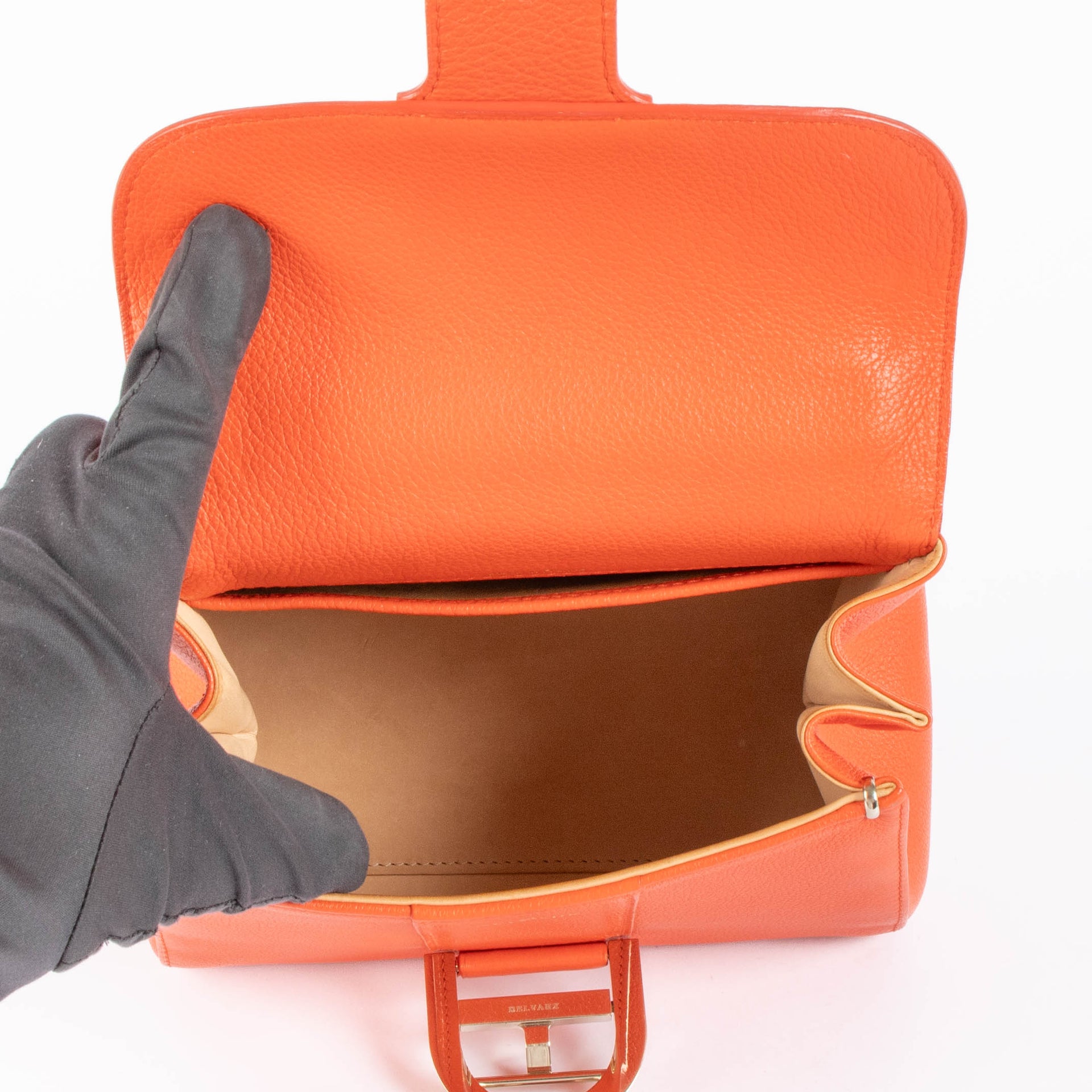 Shop this authentic Delvaux Coral Sellier Brillant Mini pre-loved on Labellov.com 