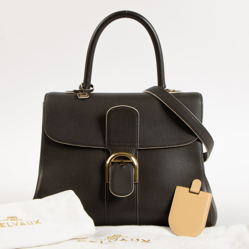 Shop this authentic Delvaux Ebene Rodeo Calf Brillant MM Bag pre-loved on Labellov.com