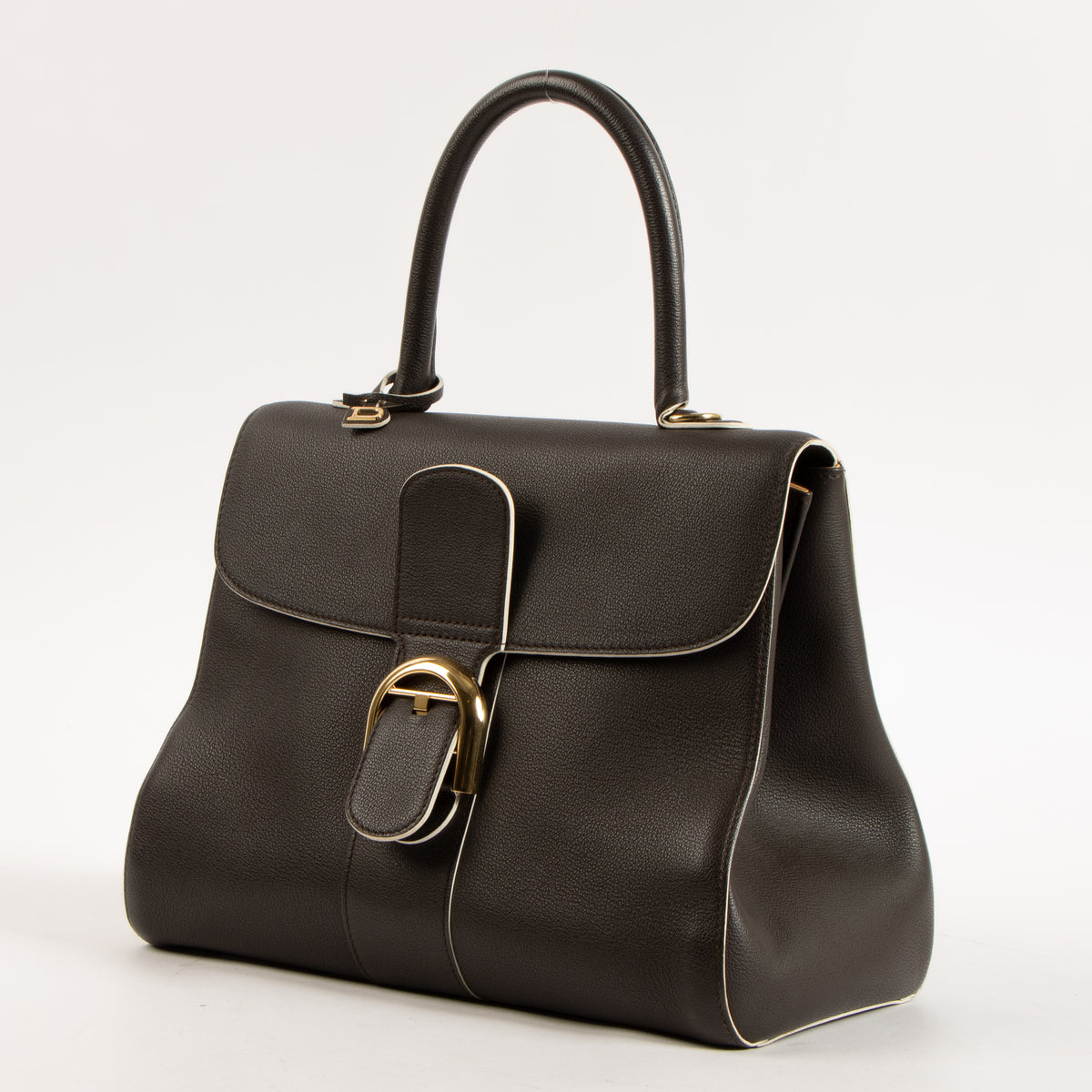 Shop this authentic Delvaux Ebene Rodeo Calf Brillant MM Bag pre-loved on Labellov.com