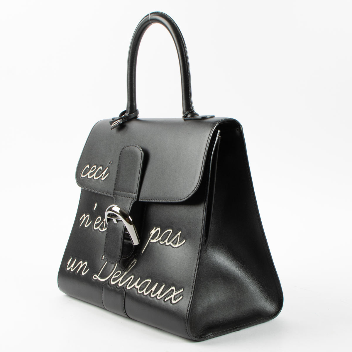 Shop this authentic Delvaux Black Box Calf Brillant L'Humour MM Bag pre-loved on Labellov.com