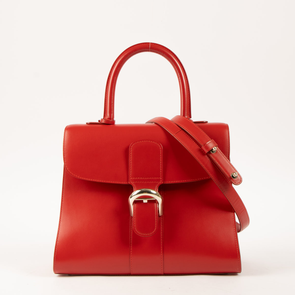 Delvaux Lipstick Box Calf Brillant MM Bag