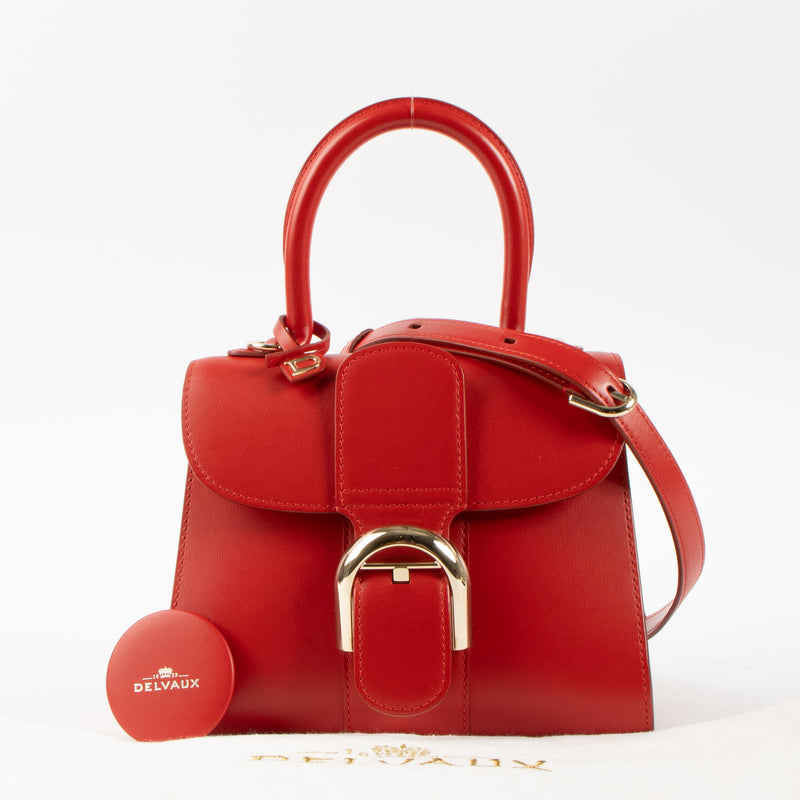 Shop this authentic Delvaux Lipstick Box Calf Brillant Mini Bag pre-loved on Labellov.com