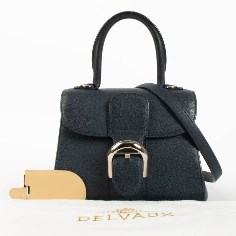 Delvaux Navy Rodeo Calf Brillant Mini Bag