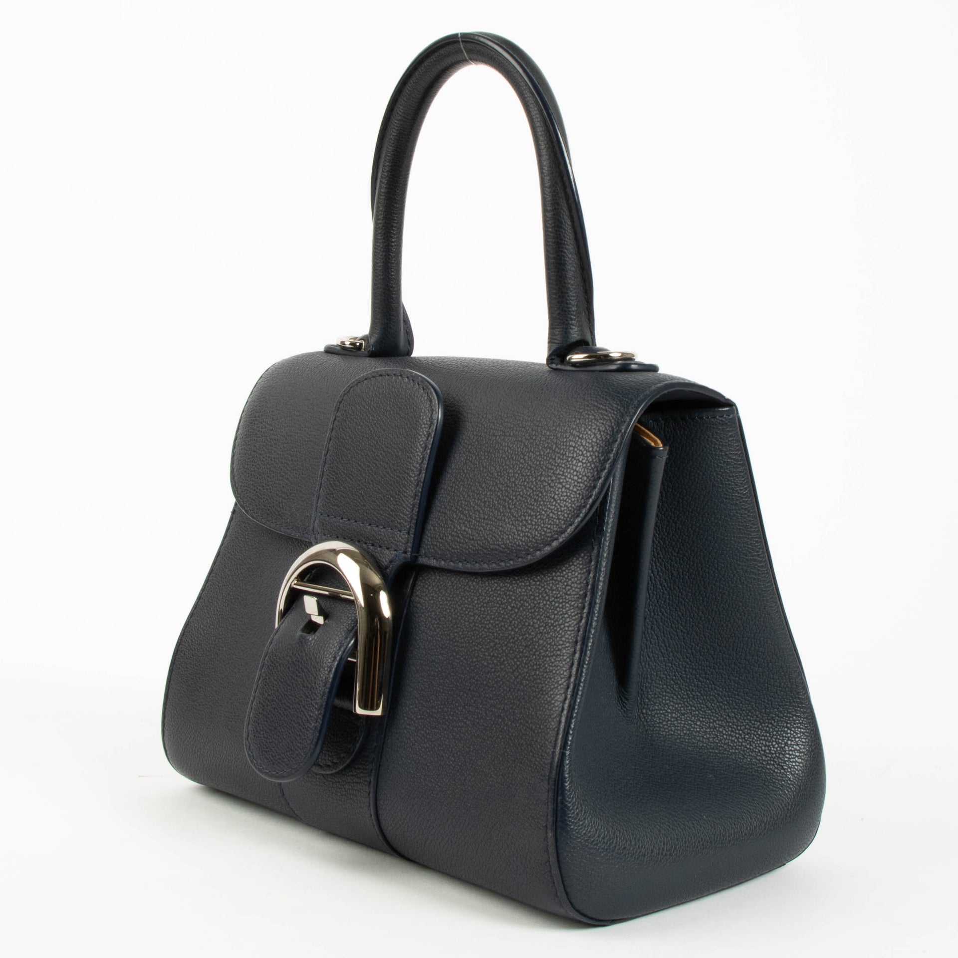 Delvaux Navy Rodeo Calf Brillant Mini Bag