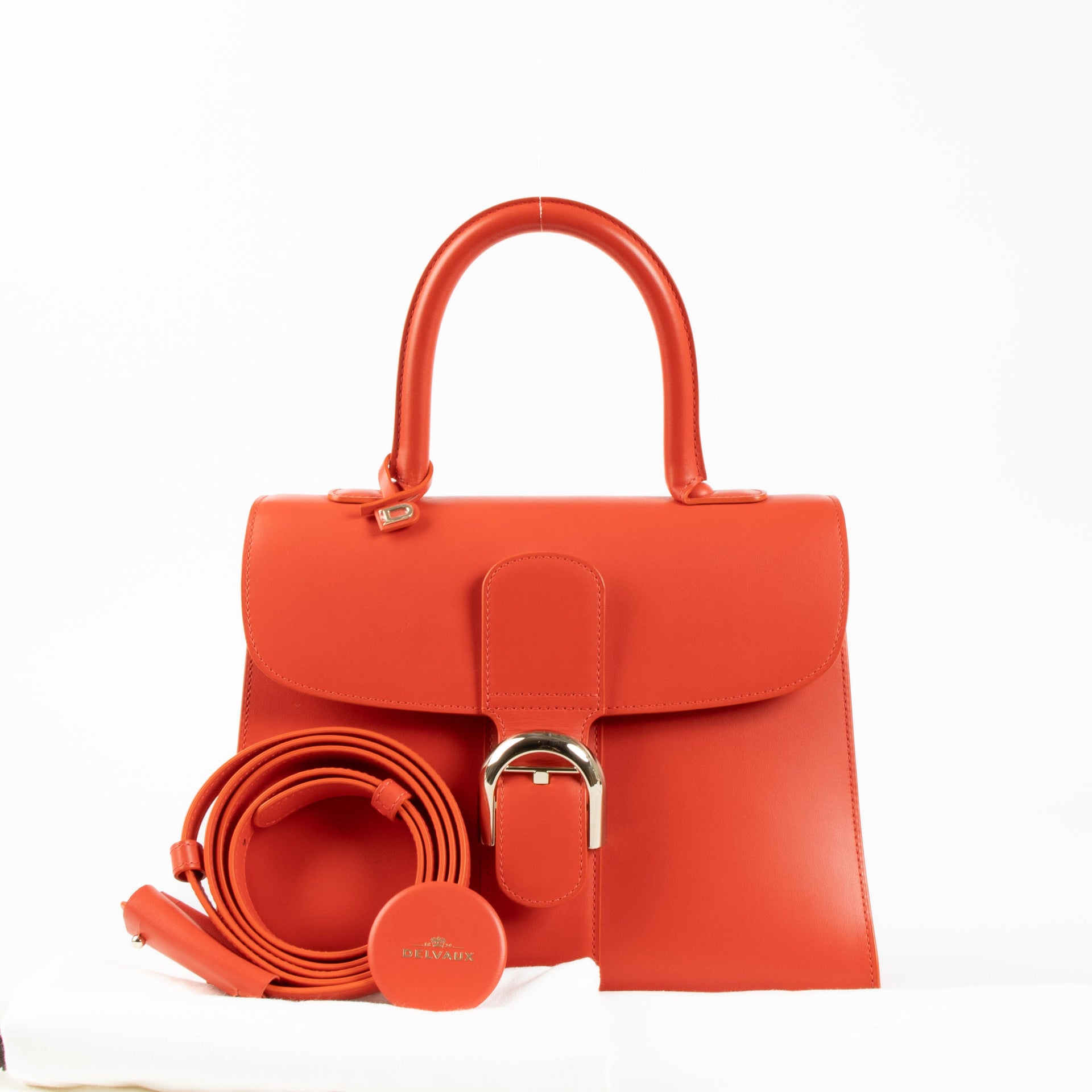 Delvaux Corail Box Calf Brillant MM