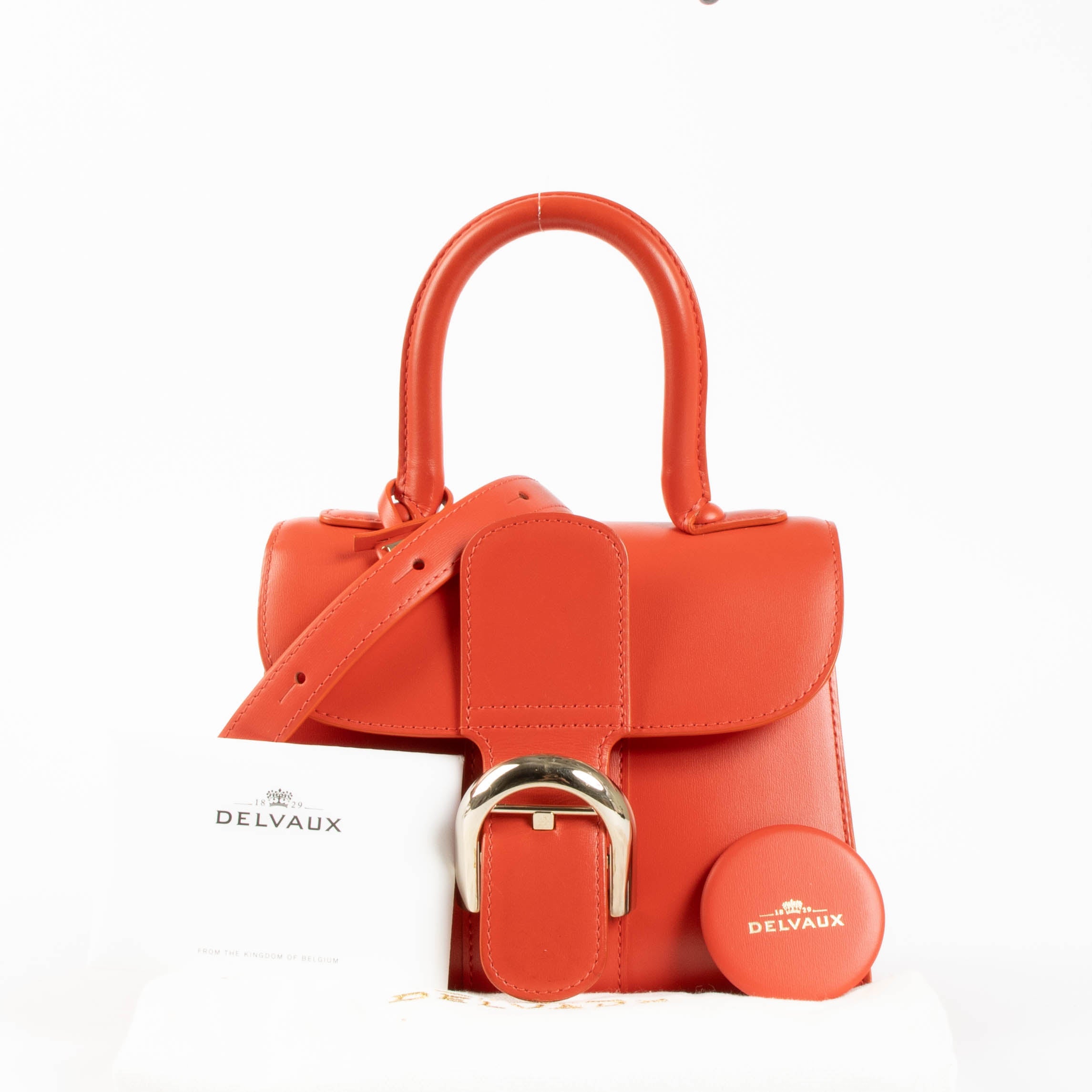 Delvaux Corail Box Calf Brillant Mini – Labellov