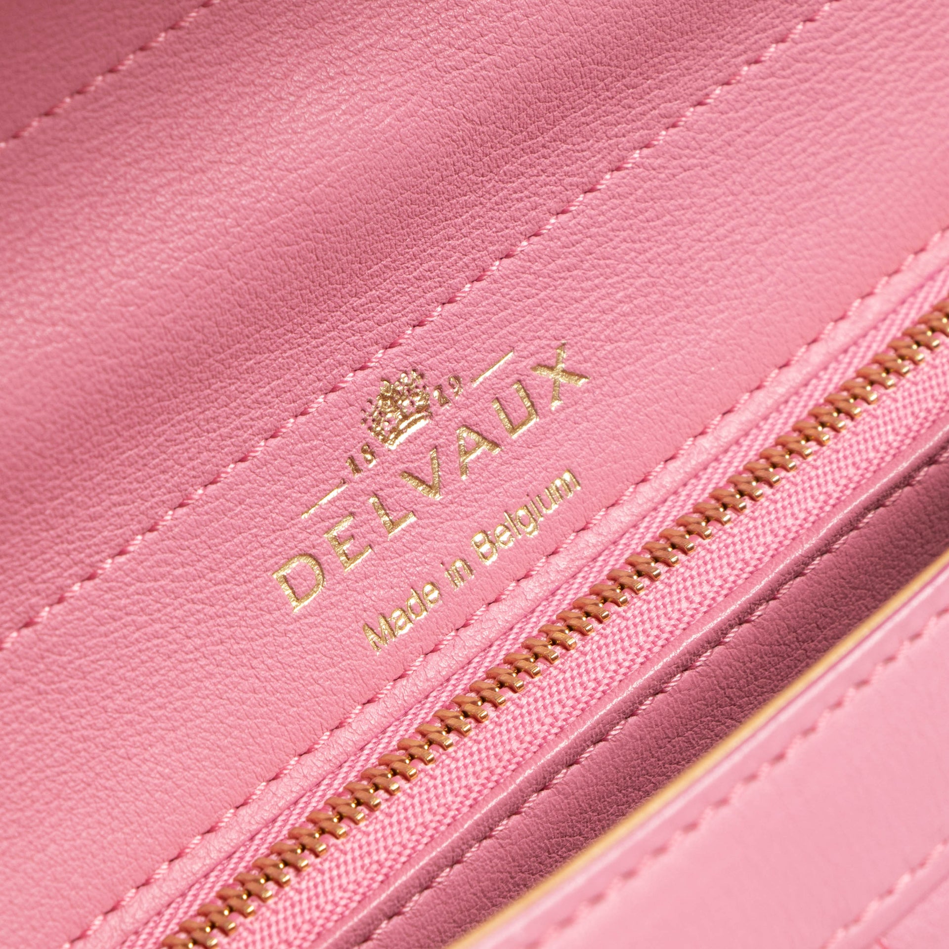 Delvaux Flamingo Toile de Crin/Polo Brillant MM Bag