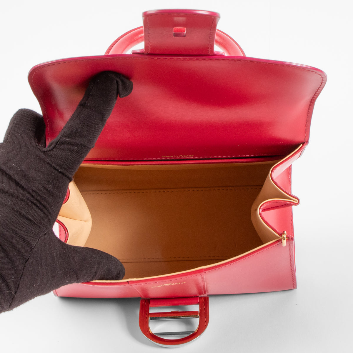 Delvaux Framboise Box Calf Brillant Mini Bag