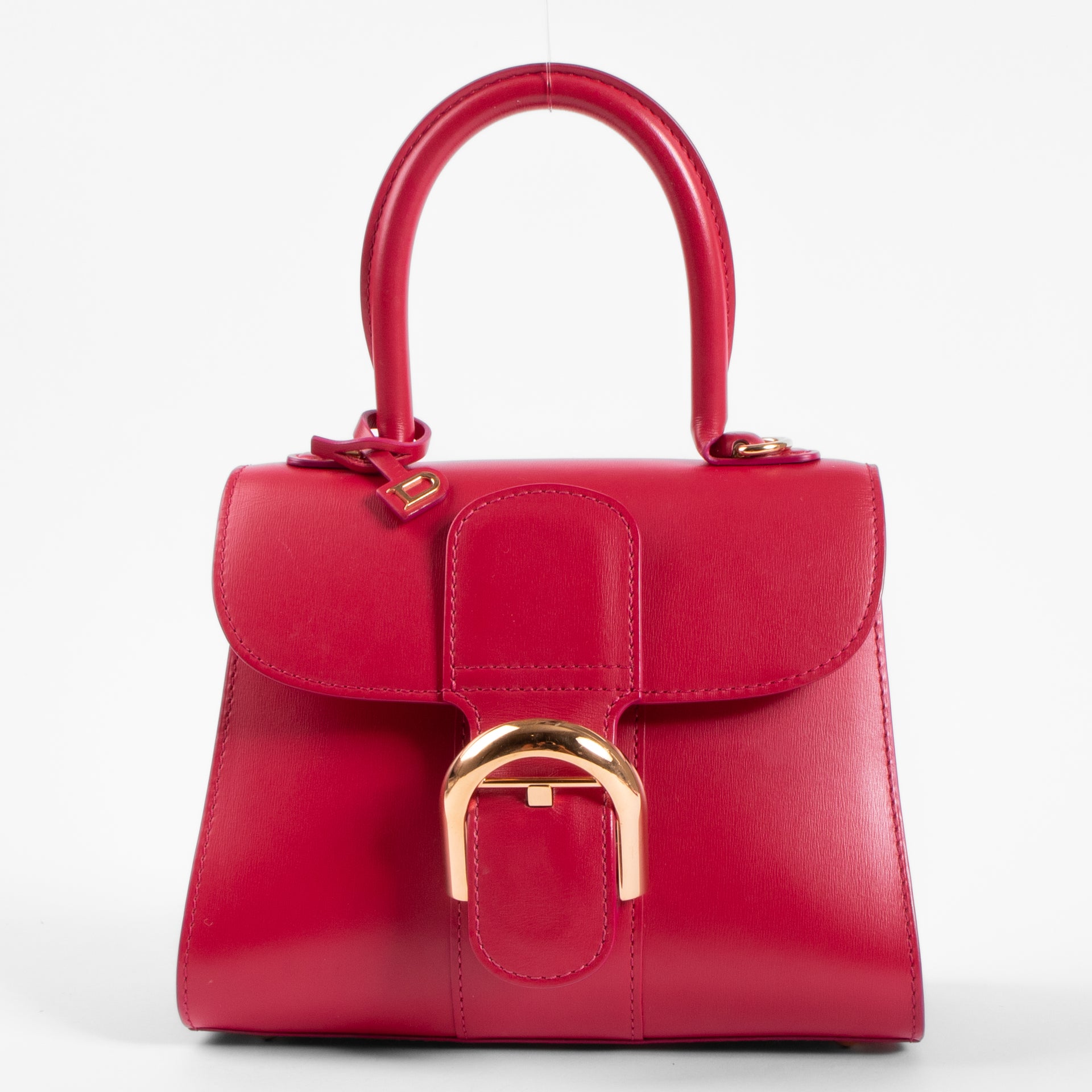Delvaux Framboise Box Calf Brillant Mini Bag
