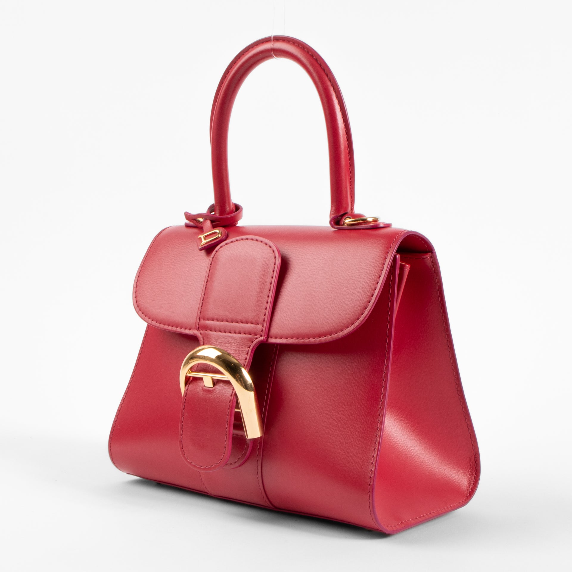 Delvaux Framboise Box Calf Brillant Mini Bag