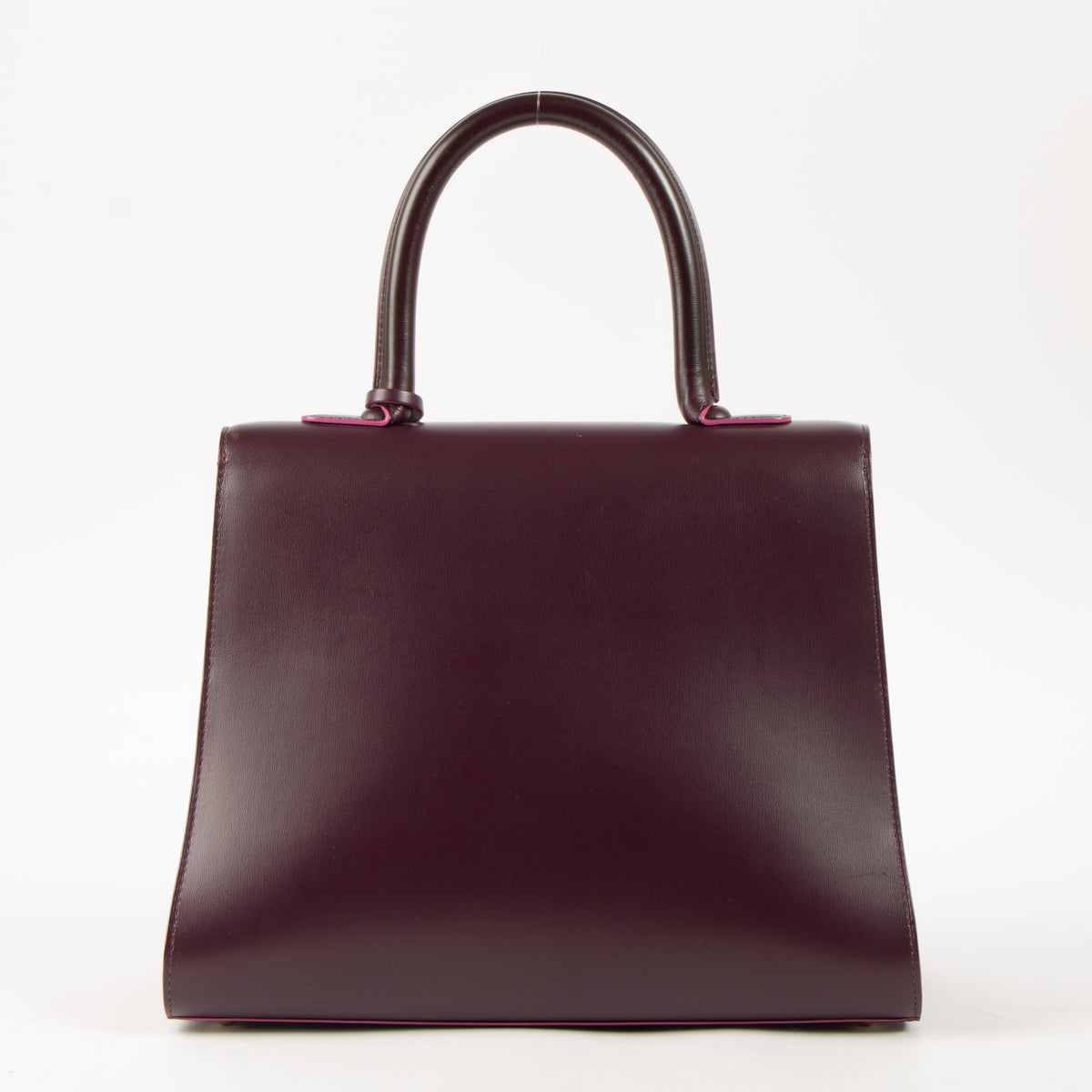 Delvaux Prune Box Calf Brillant MM Bag