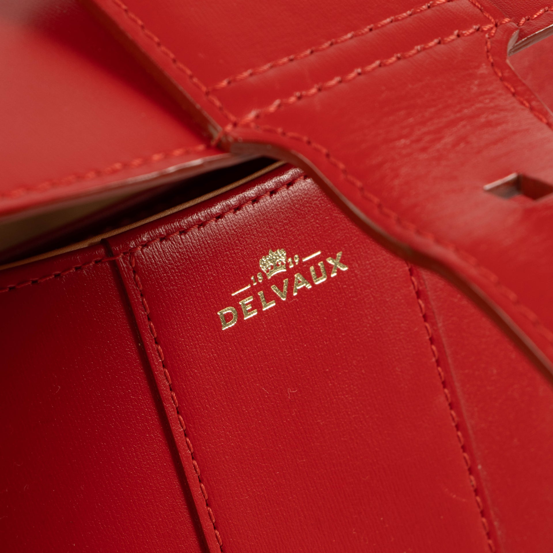 Delvaux Lipstick Box Calf Brillant Mini Bag