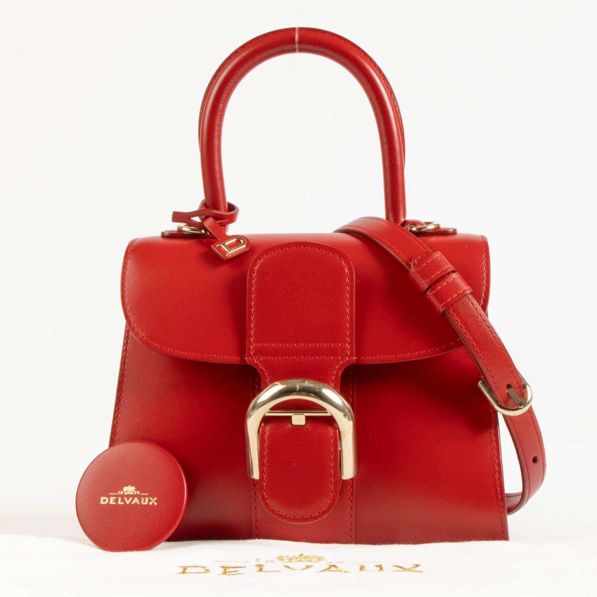 Delvaux Lipstick Box Calf Brillant Mini Bag