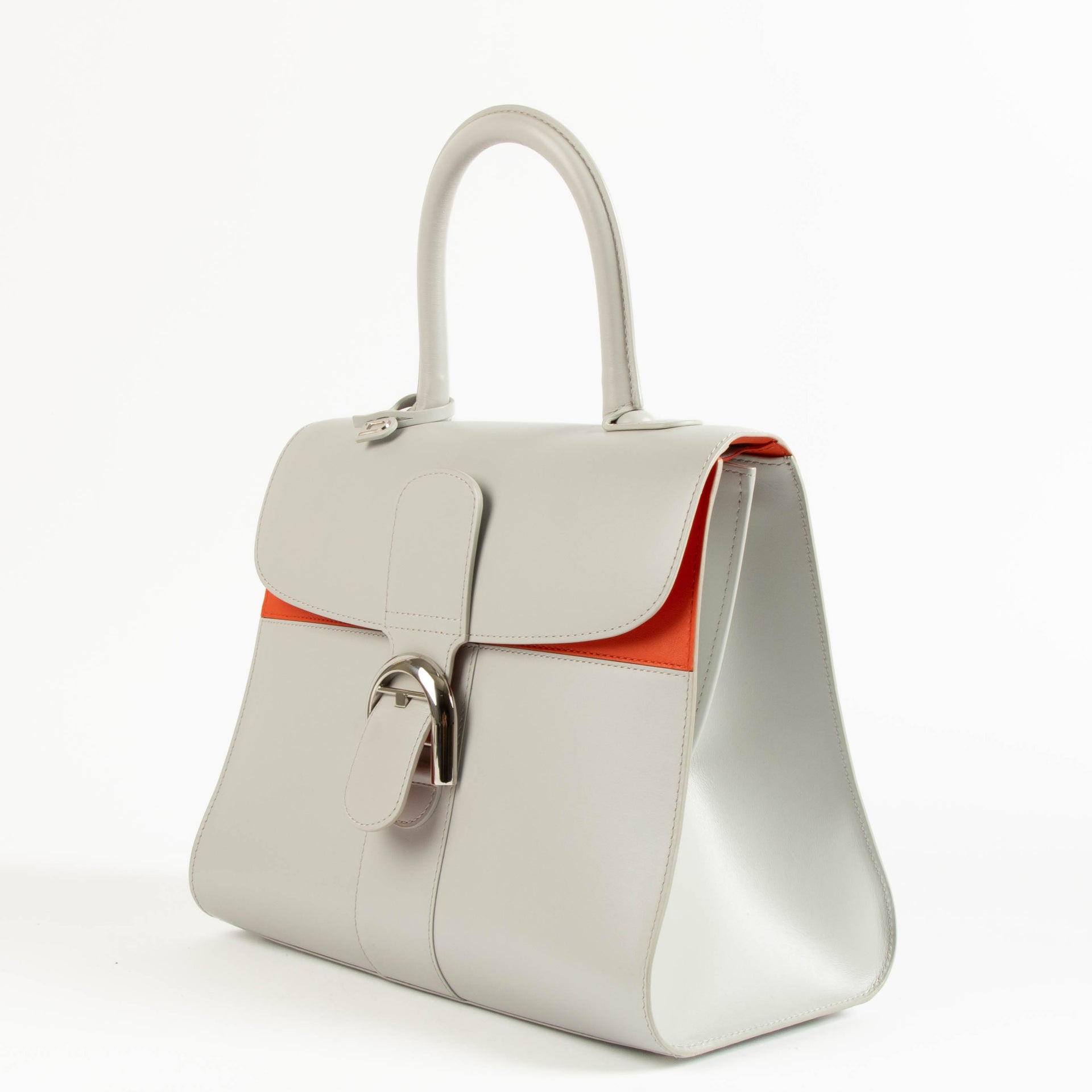 Delvaux Lin/Piment Box Calf Brillant MM Mirage Bag