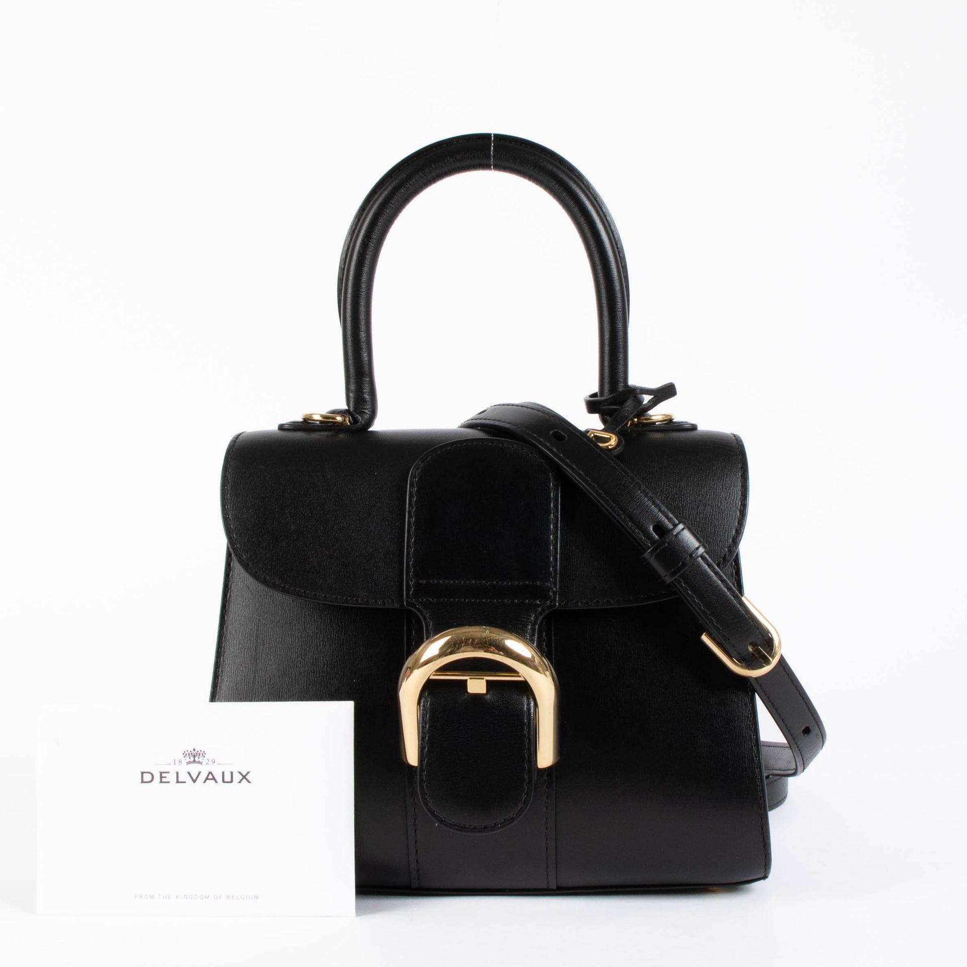 Shop this authentic Delvaux Black Box Calf Brillant Mini pre-loved on Labellov.com 