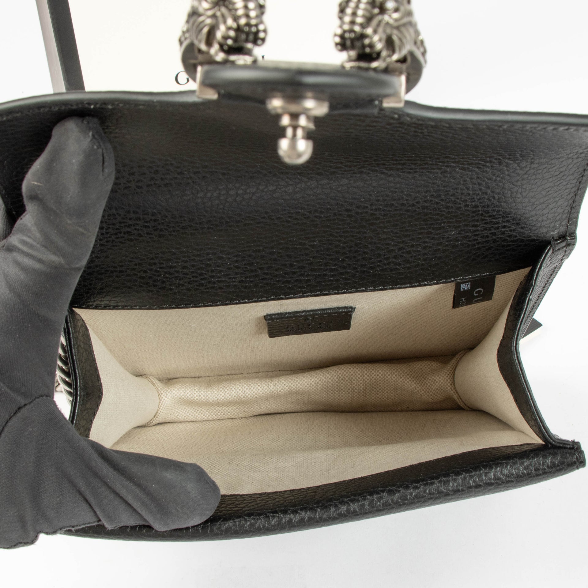 Shop this authentic Gucci Black Crystal Small Dionysus Bag pre-loved on Labellov.com 