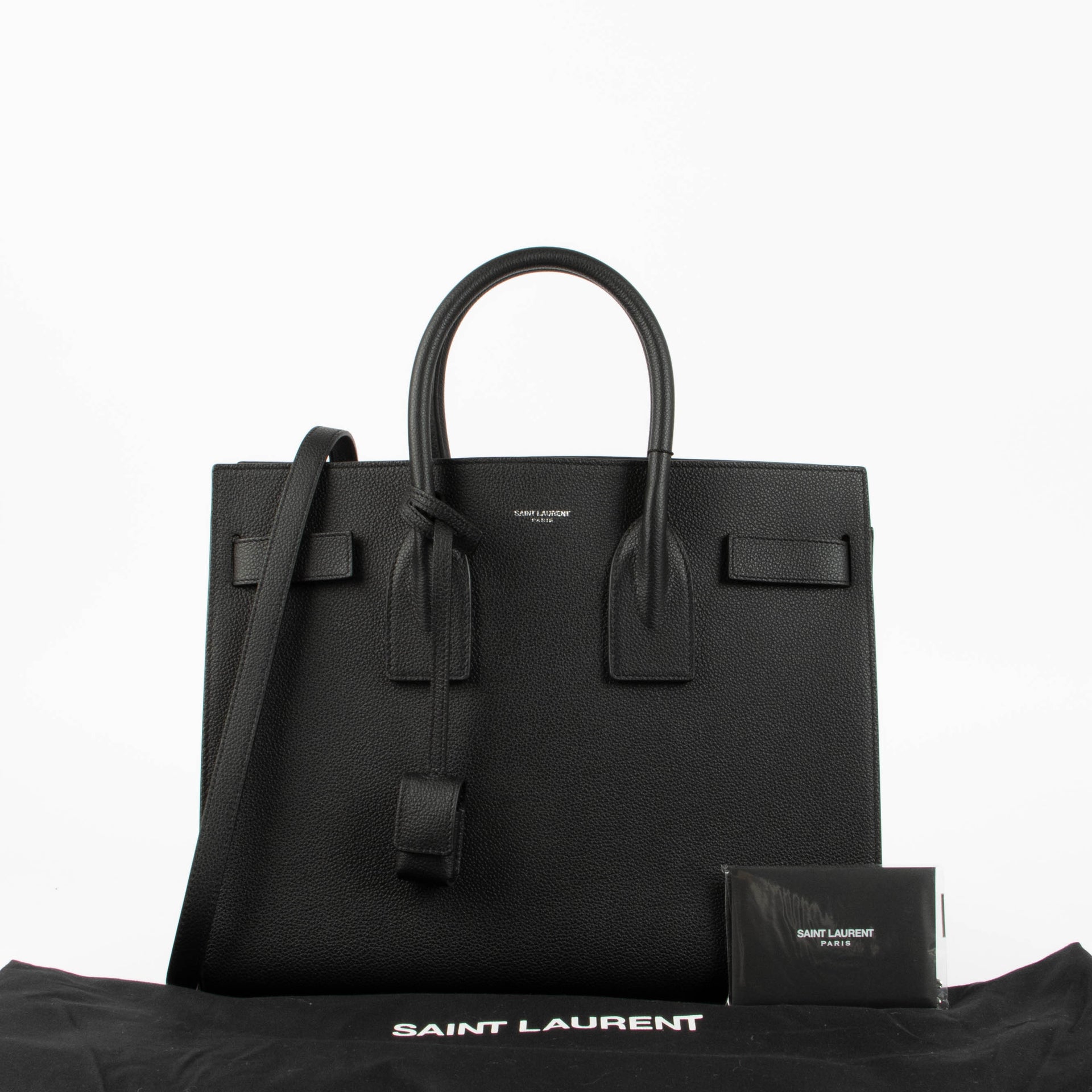 Shop this authentic Saint Laurent Black Sac de Jour Small Bag pre-loved on Labellov.com 