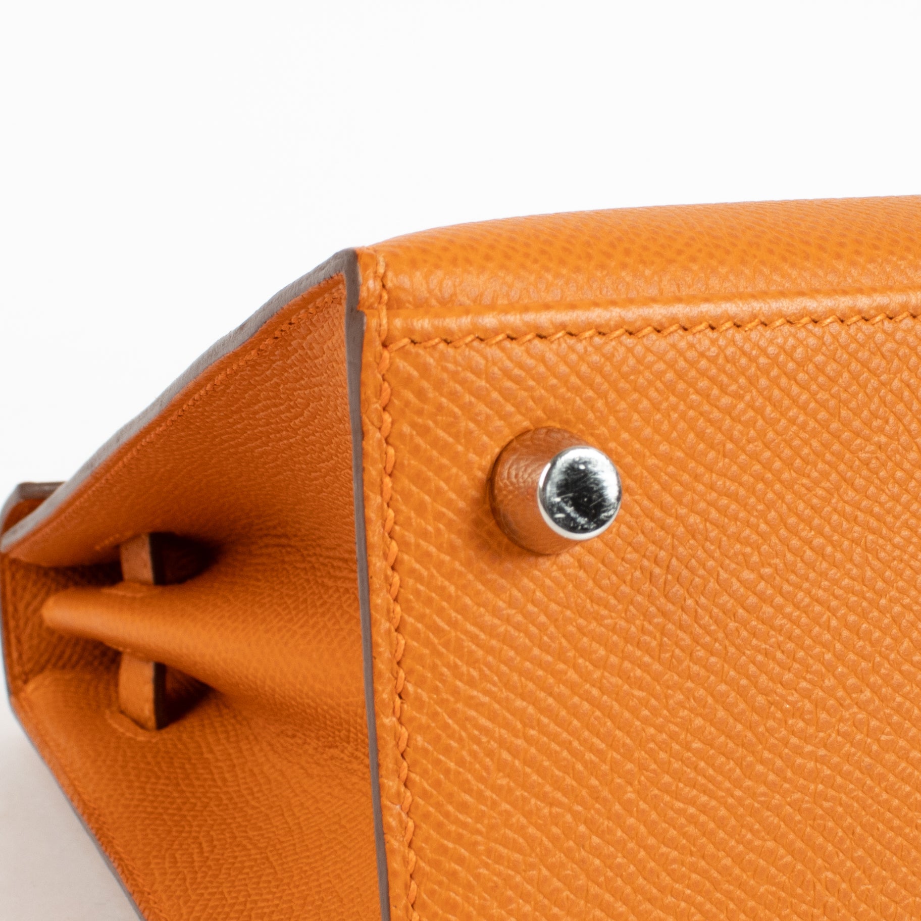 Hermès Kelly 25 Oranje Epsom PHW