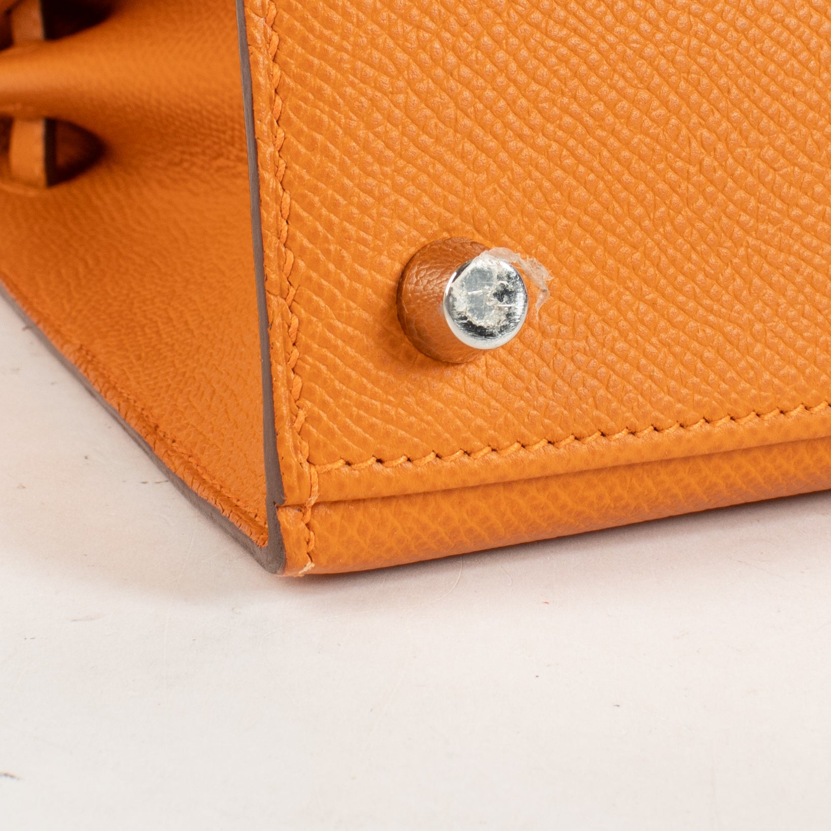 Hermès Kelly 25 Oranje Epsom PHW