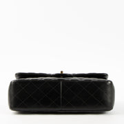 Shop this authentic Chanel Black Lambskin Large/Jumbo Classic Bag pre-loved on Labellov.com
