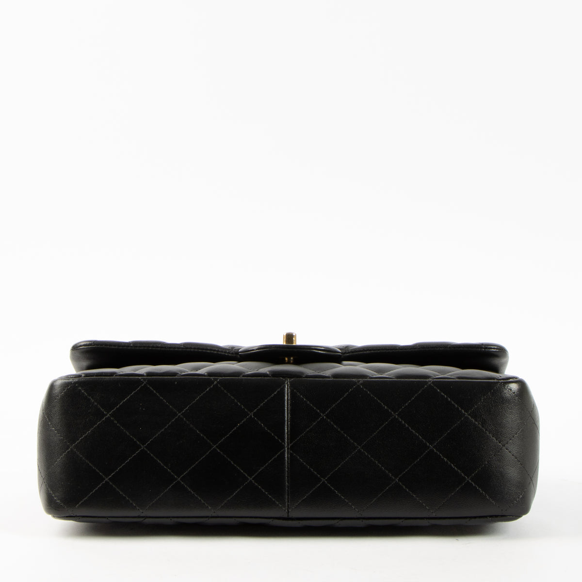 Shop this authentic Chanel Black Lambskin Large/Jumbo Classic Bag pre-loved on Labellov.com