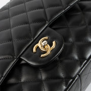 Shop this authentic Chanel Black Lambskin Large/Jumbo Classic Bag pre-loved on Labellov.com