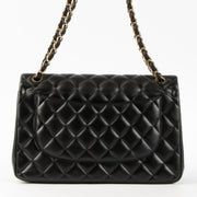 Shop this authentic Chanel Black Lambskin Large/Jumbo Classic Bag pre-loved on Labellov.com